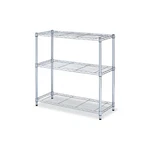 Residential Wire Shelving, Three-shelf, 36W X 14D 36H, Silver. Fixed Price $64.72.