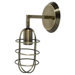 Mercana Furniture Hines Ii 6X14 Bronze Toned Metal Bulb Cage Wall Sconce. Fixed Price $122.03.