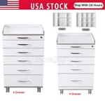 4 /5 Drawers Dental Mobile Utility Cart Storage Cabinet Medical Trolley. Fixed Price $378.39.
