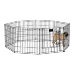 24 Inch Black Pet Playpen Exercise Metal Folding Indoor Outdoor 16 Sq Ft .... Fixed Price $49.79.