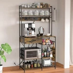 Kitchen Storage Shelf With Power Outlet, 6-TIER Adjustable Drawer & Baskets. Fixed Price $66.60.
