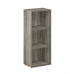 Furinno Standard Bookcase Tropika 31.49 French Oak Wood 3-SHELF With Storage. Fixed Price $50.56.