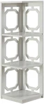 Omega 3 Tier Corner Bookcase, White. Fixed Price $199.15.