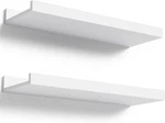 Floating Shelves Wall Mounted Set Of 2, Modern White 15.7 In,. Fixed Price $23.23.