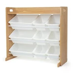 Humble Crew Toy Storage Organizer With 34"W X 16"D 31"H, Natural Wood/white. Fixed Price $105.99.