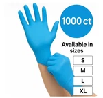 1000 Ct Blue Nitrile Disposable Gloves Powder Free. Fixed Price $39.99.