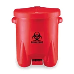 Eagle Mfg 947BIO Biohazard Step Waste Can, 14 Gallon Capacity, Polyethylene,. Fixed Price $113.36.