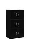 Hodedah 6 Door Bookcase Cabinet, Black. Fixed Price $145.68.