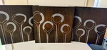 Reclaimed Wood 3 Panel Lentiform Series Wall Art By Christopher Original. Fixed Price $100.00.
