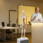 33.46" Model Skeleton Anatomical Human Anatomy Medical Stand For Teaching. Fixed Price $54.61.