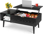 Lift Top Coffee Table With Storage Compartment - Black Living Room Essential. Fixed Price $71.48.