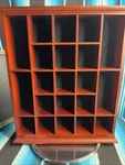 Studio Craft Wall Mount Wood Curio Display 21 Shelf 16 1/2" High 14" Wide Dp. Fixed Price $49.99.
