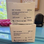 Gyrus Acmi Disposable Myringotomy Blade Spear Tip Angled Shaft 70130794. Fixed Price $50.00.