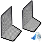 Lrzcgb Metal Mesh Bookends Desktop Stand Holder Bookshelf Black. Fixed Price $17.84.