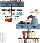 Storage Box Comfify Wall Mount Jewelry Organizer Distressed Wood Metal Set 2. Fixed Price $24.99.