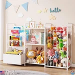3-IN-1 Stuffed Animal Storage Organizer & Kids Bookshelf White Toy. Fixed Price $98.77.