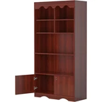 63" 5-SHELF Bookcase W/ Doors Engineered Wood Organizer For Living Room & Office. Fixed Price $126.47.