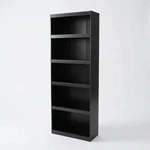 Mainstays Framed 5-SHELF Bookcase With Adjustable Shelves, True Black Oak. Fixed Price $47.99.