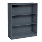 The Hon S42ABCS Metal Bookcase 34.5" Charcoal Shelves. Fixed Price $433.74.