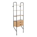 Lumisource Bookcase In Black Metal/brown Wood Obc-leanbkbn. Fixed Price $150.00.