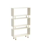 Simple Living Modern Margo Mid-century 3-SHELF Bookshelf Antique White Tier New. Fixed Price $218.15.
