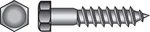 Hillman 230015 Zinc-plated Steel Coarse Thread Hex Lag Screw 1/4 In.. Fixed Price $24.02.