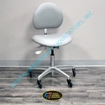 Brewer 3125B Doctor's Dental Medical Stool Demo Model - Gray Vinyl Upholstery. Fixed Price $495.00.