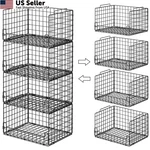 Astrorhine Stackable Closet Organizers And Storage 4-TIER, Black. Fixed Price $54.66.