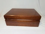 Mjm Wooden Cigar Humidor Storage Box 11.5 8.5 Medium Tone Usa. Fixed Price $24.99.