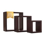 Kiera Grace Set Of Three Cubbi Rustic & Timeless Decorative Engineered Wood S.... Fixed Price $41.49.