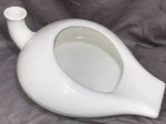 Vintage Smith Phillips Semi Porcelain White Bed Pan Hospital Swan Neck. Fixed Price $20.00.