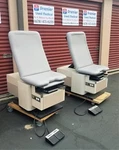 Enochs 4000 Power Exam Table New Ltgry Upholstry Tan Base *premier Used Medical*. Fixed Price $1720.00.