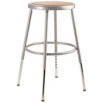 National Public Seating 6218H Round Stool,adjustable LEGS,GRAY,31"H 8VZX4. Fixed Price $94.02.
