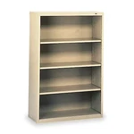 Tennsco B-53CP 4-SHELF Stationary Bookcase, 52"X34-1/2" Champ/putty. Fixed Price $508.99.