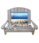 Cota Global Brown Chair Beach Picture - Decorative 4X6 Frame, D.... Fixed Price $39.14.