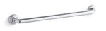 Kohler K-10542-S Traditional 24" Grab Bar, Polished Stainless. Fixed Price $40.00.