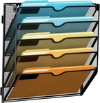 5-TIER Wall File Organizer Mesh Hanging Mail Holder & Magazine Rack For Office. Fixed Price $21.45.