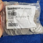 Gray Identity Tags 100PK Telco Grade Rosenberger TAG-145P Oval 1" X 1.75". Fixed Price $27.99.