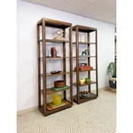 Drexel Mcm Transitional Bookcase Pair Solid Wood Vintage Mid-century Storage. Fixed Price $2000.00.