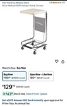 Drive Medical 13070 Mobile Hamper Stand, Standup Hospital/laundry Chrome. Fixed Price $80.00.