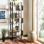 Safavieh Adhara Retro Mid-century Wood Etagere Light Brown / Black. Fixed Price $297.75.