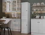 Palace Imports 100% Solid Wood 16.5" Pantry Cabinet, 2 Shaker Doors. Fixed Price $501.27.