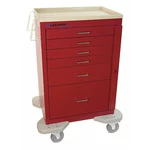 Lakeside C-630-B-1R Medical Cart, Drawers W/breakaway Lock, Red Cabinet. Fixed Price $2652.99.