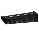 6 Hook Shelf Wooden Mallet's Coat Rack For Stylish Organization Solid Oak Design. Fixed Price $137.31.