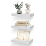 Ahdecor White Floating Shelves Set Of 3 - Modern Wall Mounted For Liv.... Fixed Price $56.99.