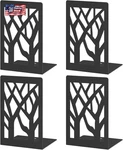 Vfine 4-PIECE Modern Metal For Shelves, Black Tree Books,. Fixed Price $12.88.
