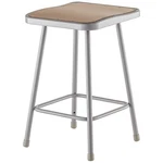 National Public Seating 6324 Square Stool,welded Tube LEG,GRAY,24"H 8D271. Fixed Price $136.08.