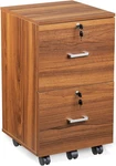 2 Drawer File Cabinet With Lock, Wood Grain Walnut For Letter Size. Fixed Price $130.92.
