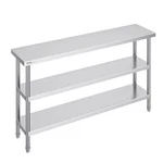 Vevor Stainless Steel Food Prep Table Commercial Kitchen Work 14"X60". Fixed Price $134.99.