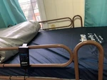 Bundle Probasics Semi-electric Hospital Bed, Mattress & Gel Overlay. Fixed Price $699.00.